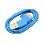 Висококачествен USB кабел за iPhone, iPad и iPod (син)