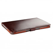Sena Folio Leather Case - луксозен кожен калъф (естествена кожа) за MacBook Air 13 (модели от 2010 до 2017 година) (кафяв) 2