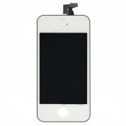 OEM iPhone 4 Display Unit - оригинален резервен дисплей за iPhone 4 (пълен комплект) - бял