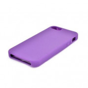 Silicone Skin Case  - силиконов калъф за iPhone 5, iPhone 5S, iPhone SE (лилав)
